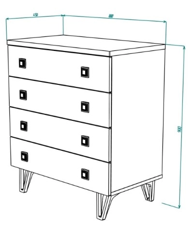 Comod Mira №9 800 Alb 