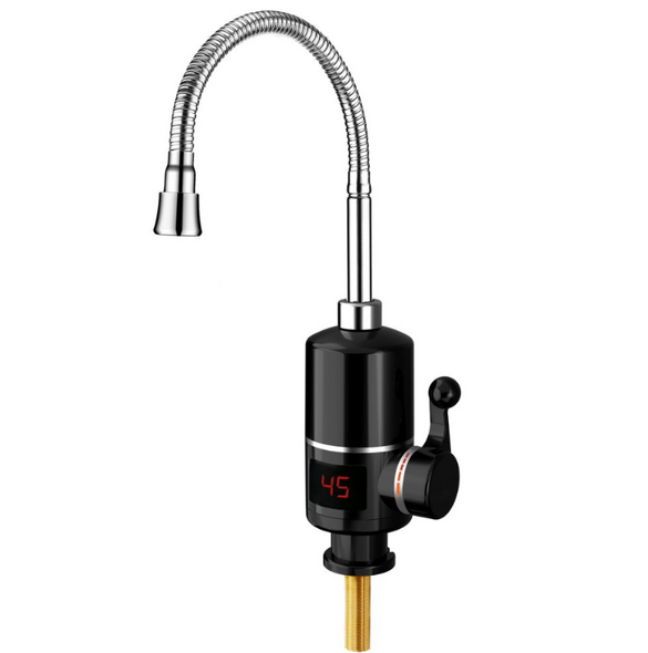 Смеситель с гибким шлангом светодиодный экран 8001948 black