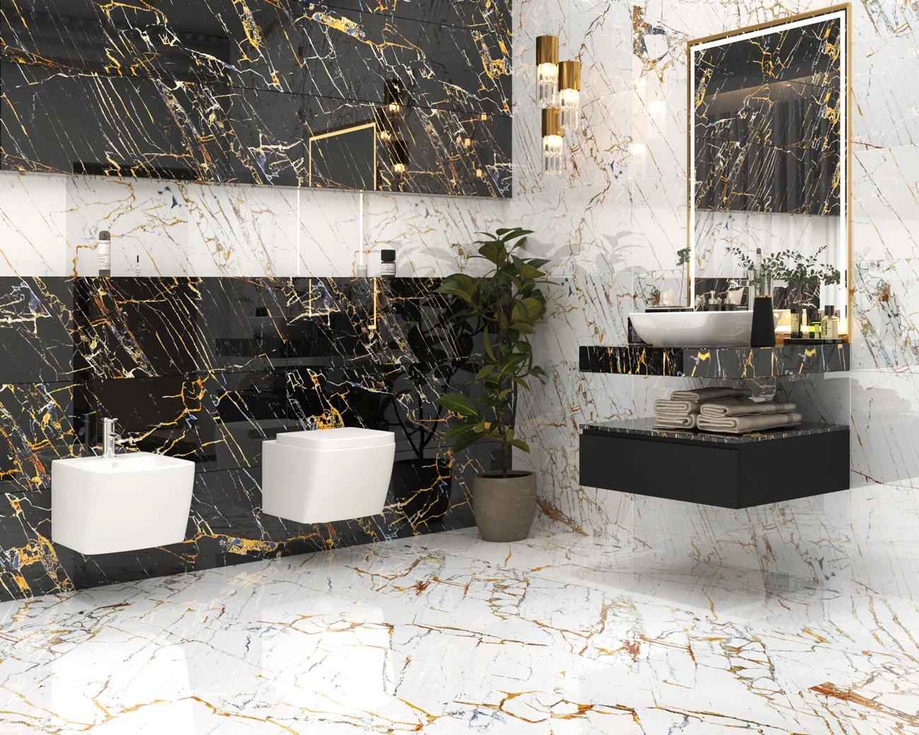 Faianță Bien Giza 40x120 Nero