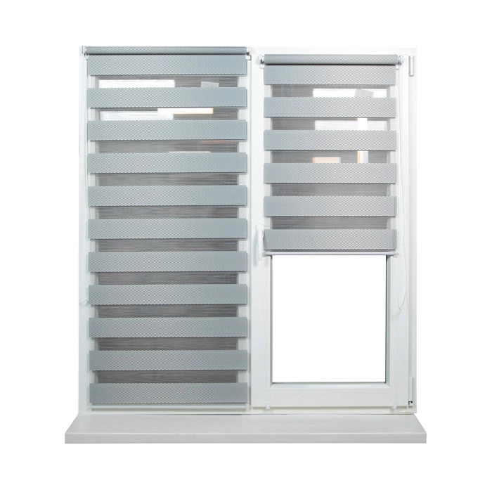 Jaluzele Zi-Noapte RATTAN Gri 0.65x1.70m