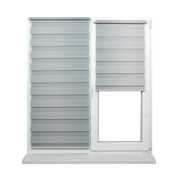 Жалюзи день-ночь RATTAN Серый 0.65x1.70м