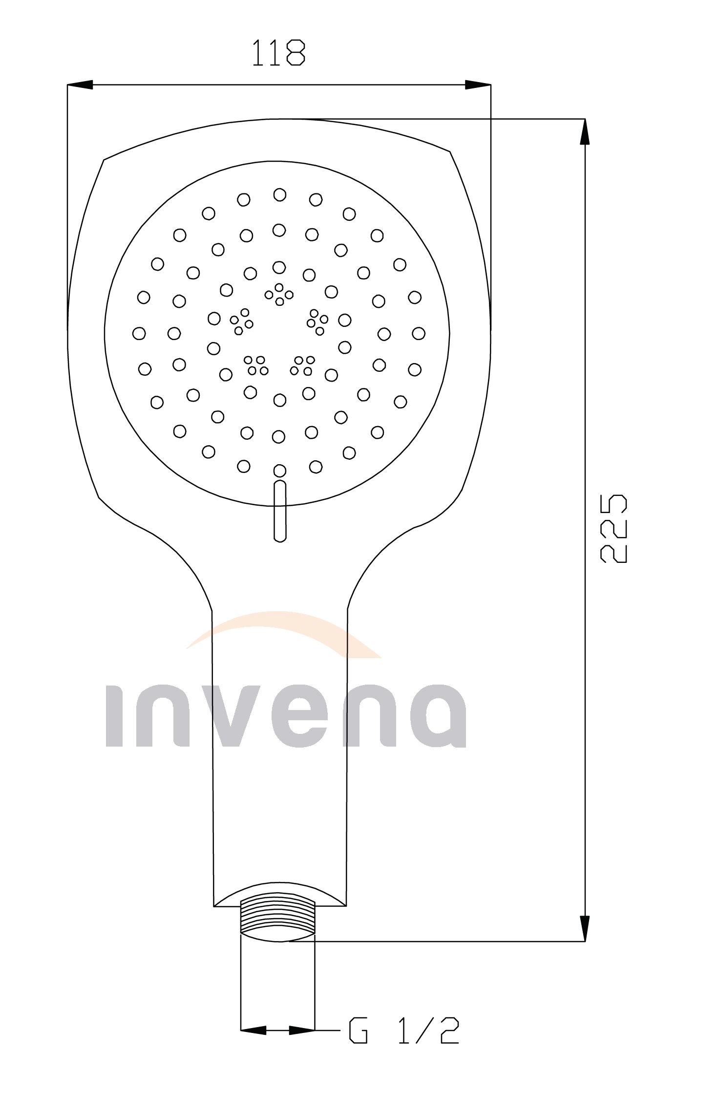 Душевая лейка Elea AS-82-001-M 
