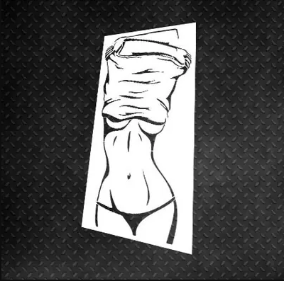 Trafaret Sexy girl 