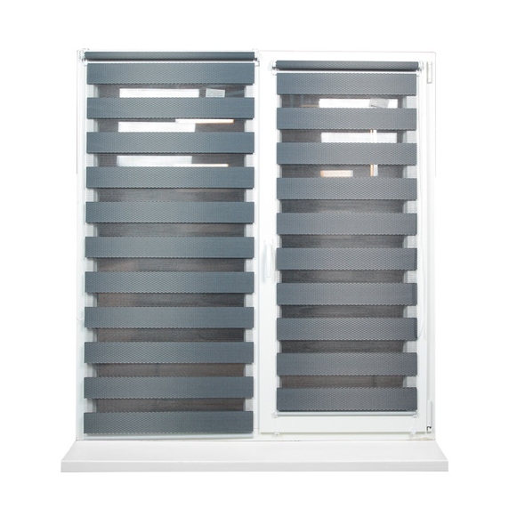Жалюзи день-ночь RATTAN Grafit 0.75x1.7м