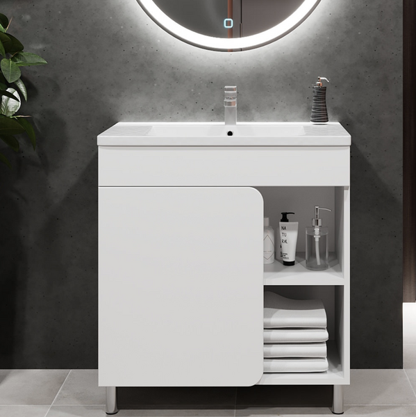 Шкаф под умывальник Bayro Soho 122331 + умывальник  Nomi Argo 600 117255 