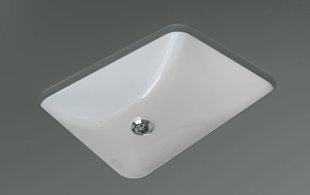 Lavoar Ander 55cm alb incorporat sub blat 1c Keramin 