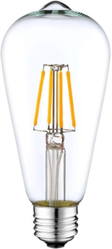 Лампа Led Filament ST64 8W E27 4000K 220-240V Elmos SNST64F82740