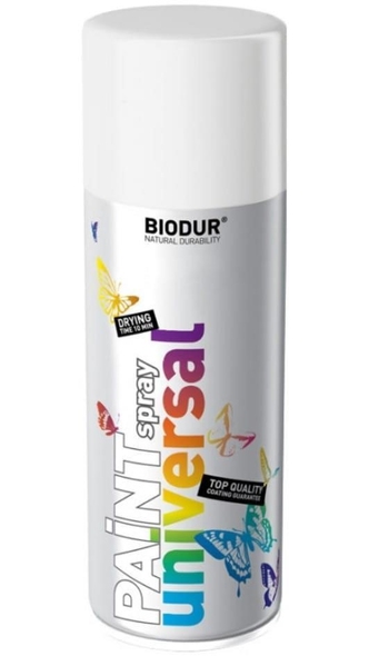 Spray Vopsea Biodur 500ml alb lucios 9010