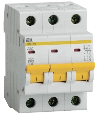 Întrerupător autoomat IEK BA47-29 3P 4.5kA 32A C 02541