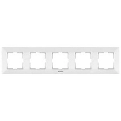 Рамка 5 мест Arkedia Slim белый 908052