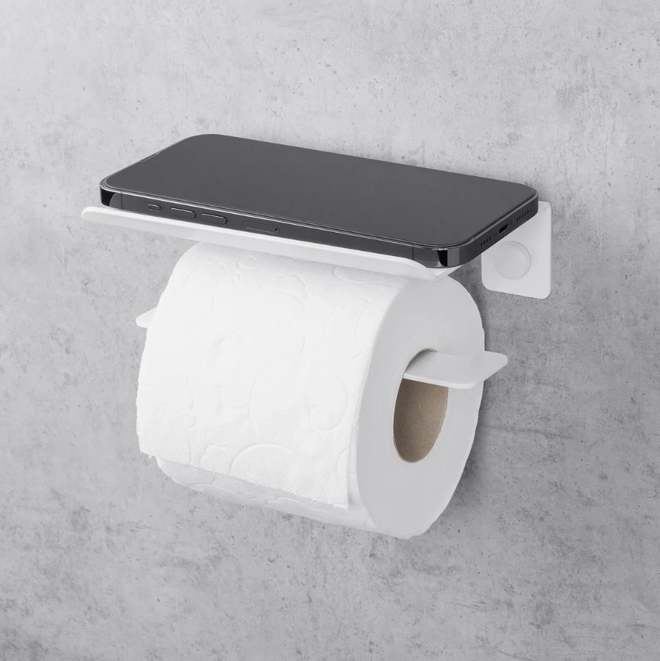 Suport pentru hârtie igienică Daske Bliss PH/B-0140WR alb drept