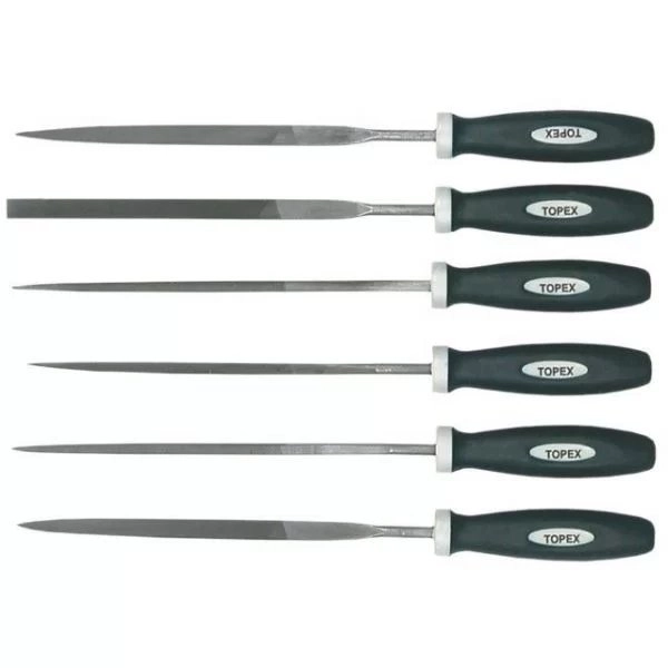 Напильники 6шт Topex 3x140 1217