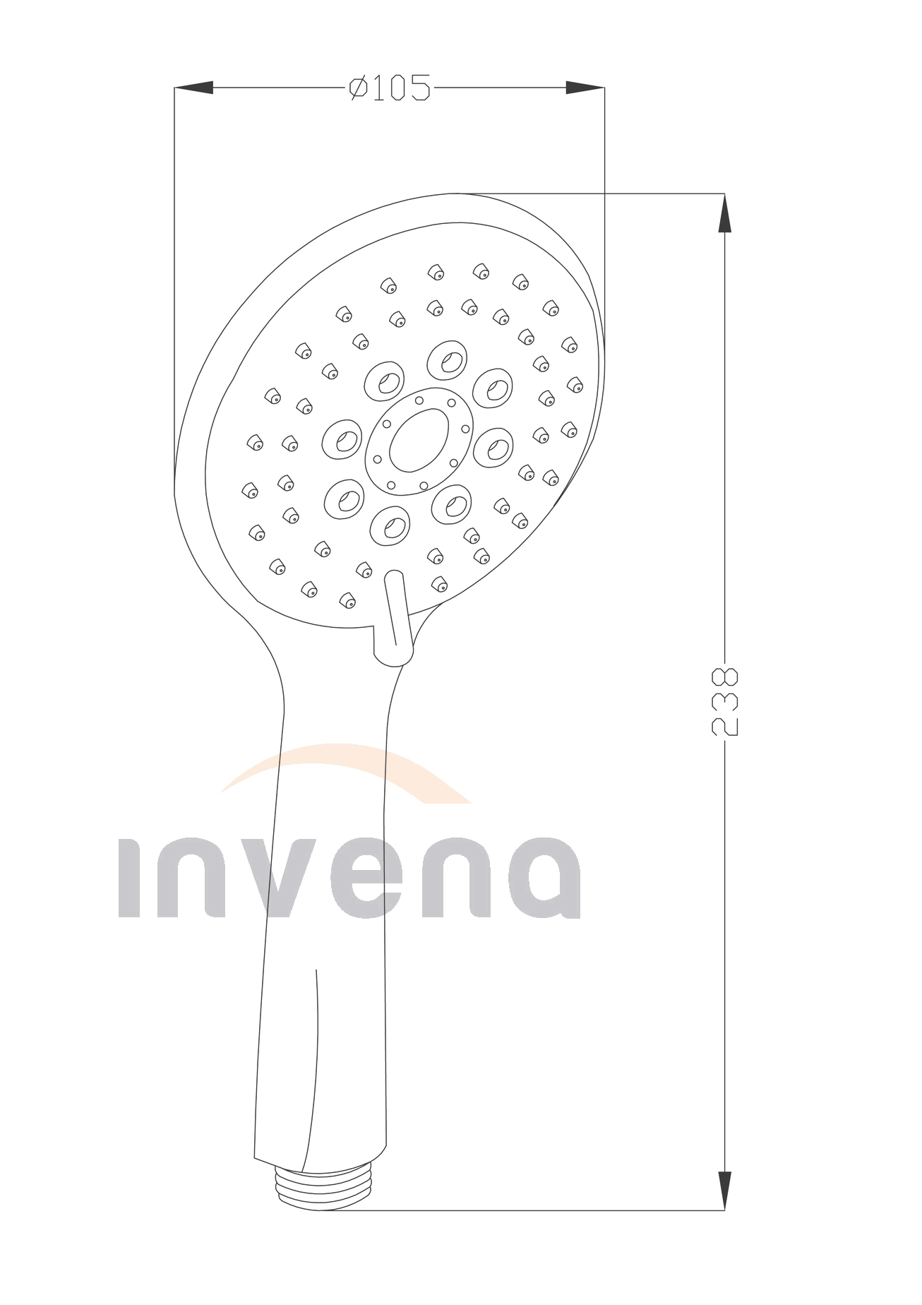 Душевая лейка Larisa AS-03-002-X 