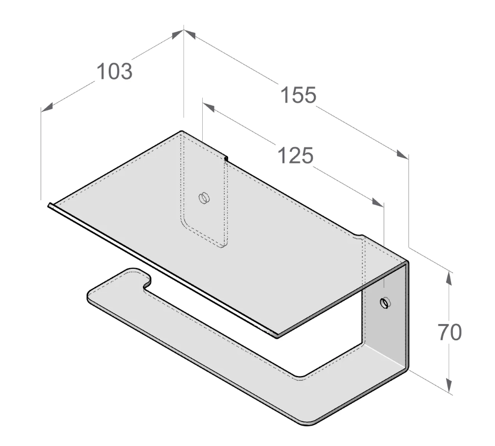 Держатель для туалетной бумаги Daske Bliss PH/B-1901JR беж правый
