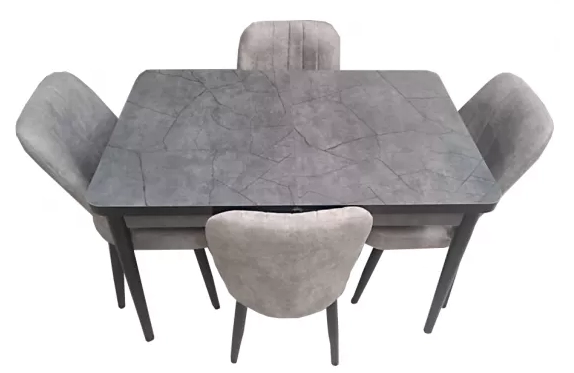 Set masă extensibilă cu 4 scaune 70x110 ES-920