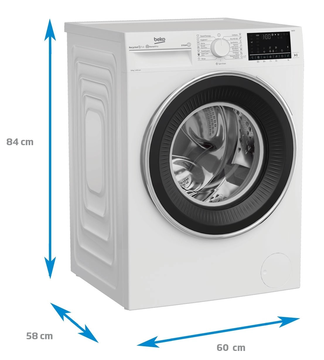 Mașină de spălat Beko B3WFU71042WB 