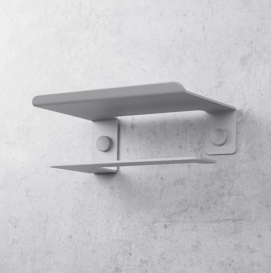 Держатель для туалетной бумаги Daske Bliss PH/B-0225GR серый правый