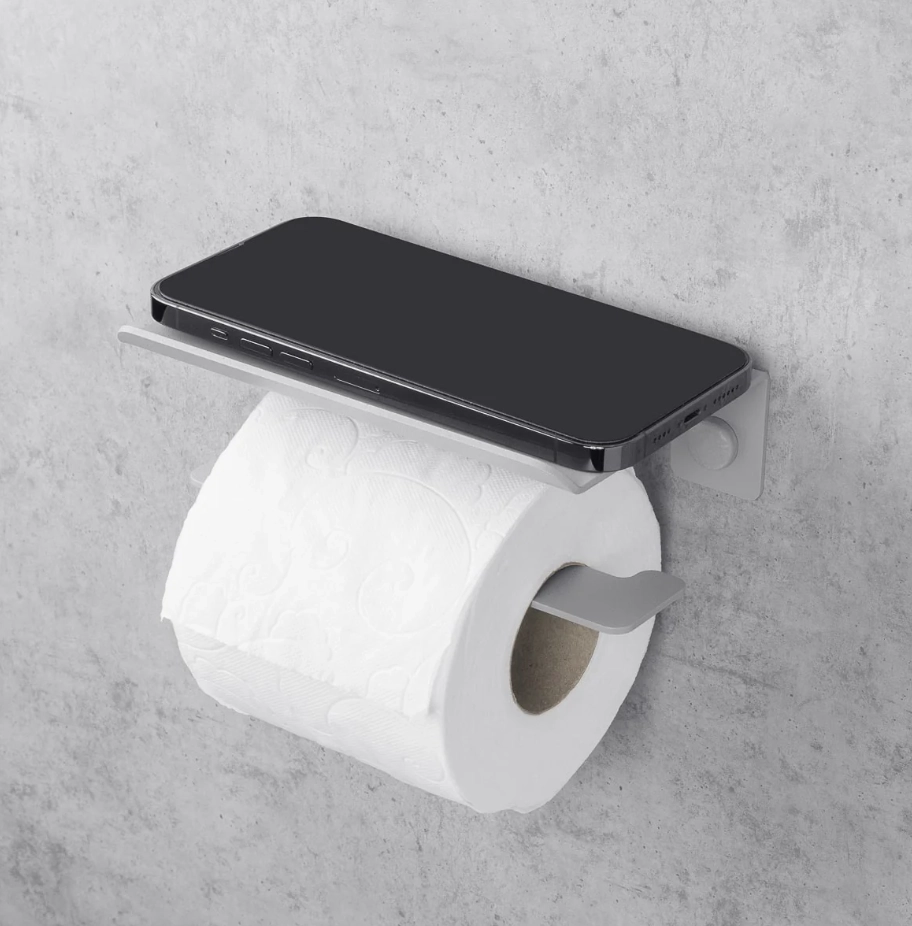 Suport pentru hârtia igienică Bliss PH/B-0225GR gri drept