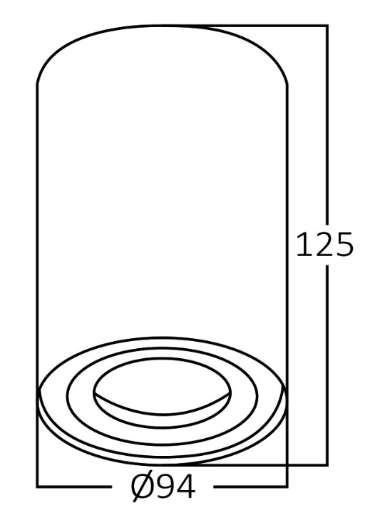Светильник Gama-SR Braytron GU10 SR-RND-BLC IP20 BH04-00201 22711 