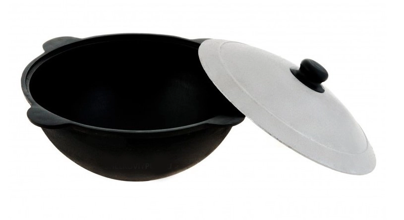 Cazan din fontă 10l fund drept 