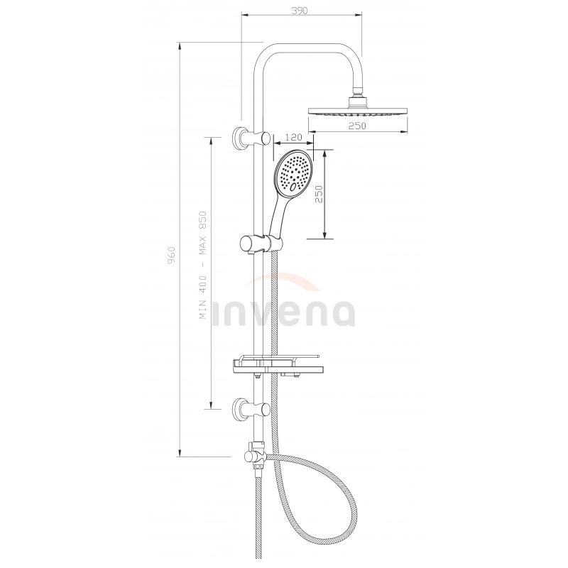 Душевая система Corso AU-23-001 