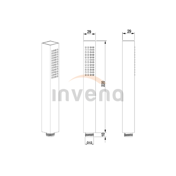 Душевая лейка Svart black AS-92-004-S