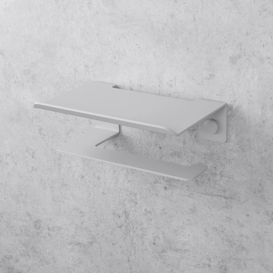 Держатель для туалетной бумаги Daske Bliss PH/B-0157GL серый левый