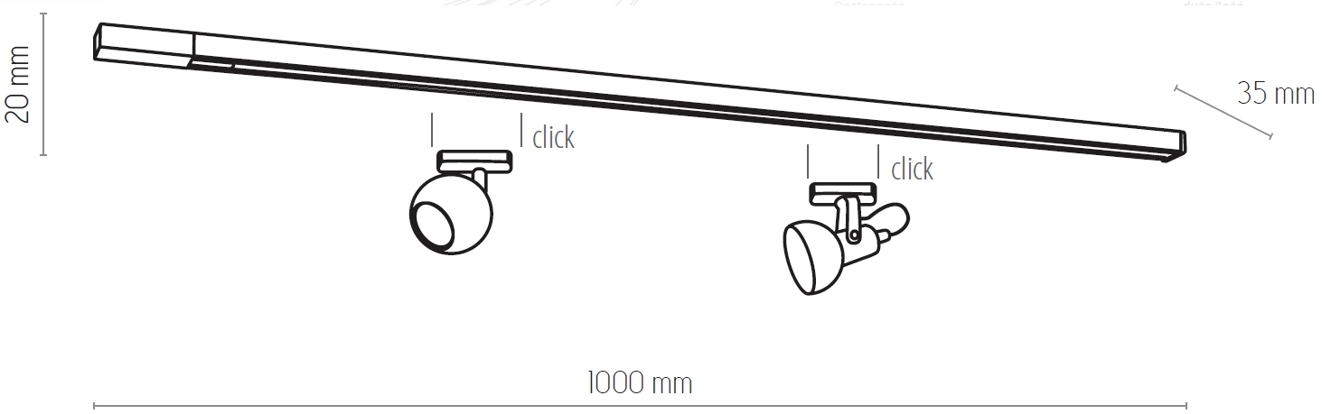 Трековая шина Tk-Lighting Tracer 4044 White 1M