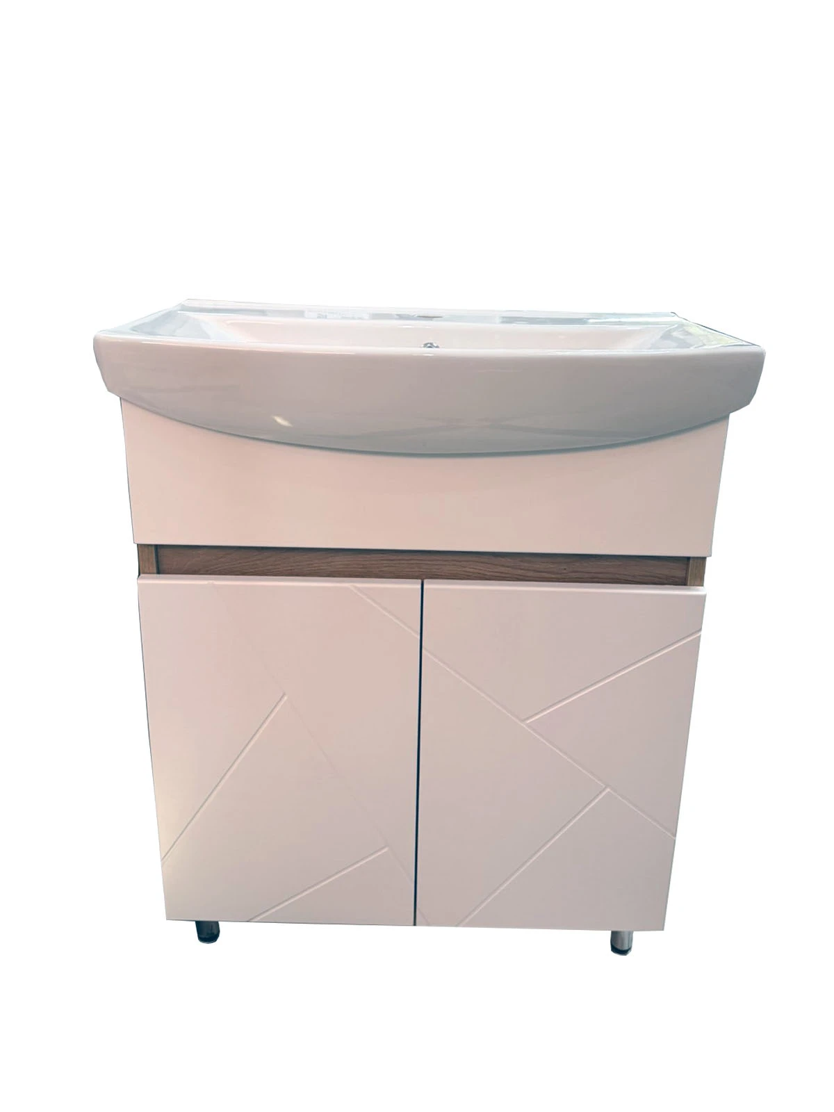 Dulap pentru lavoar Clermont 70cm Lemn + lavoar Clermont 70 Keramin 
