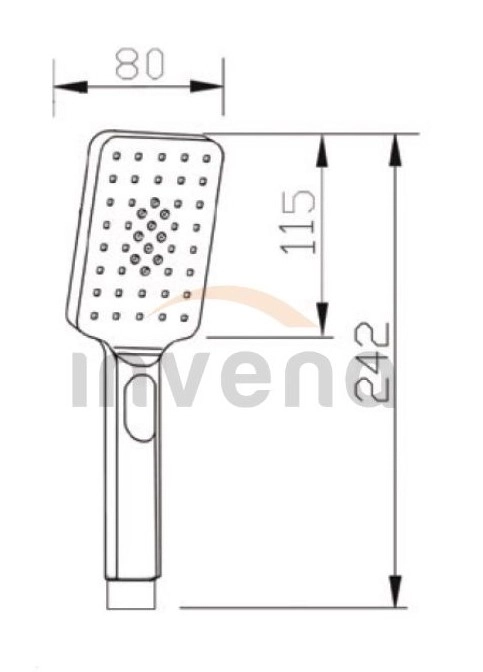Душевая лейка Nyks AS-32-001-G 