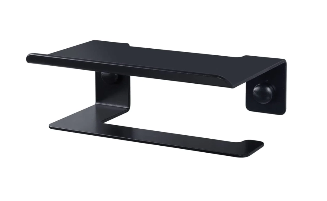 Держатель для туалетной бумаги Daske Bliss PH/B-0119BL черный левый