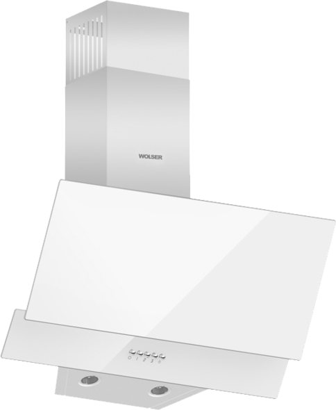 Вытяжка Wolser WL-F 60 AL White Glass