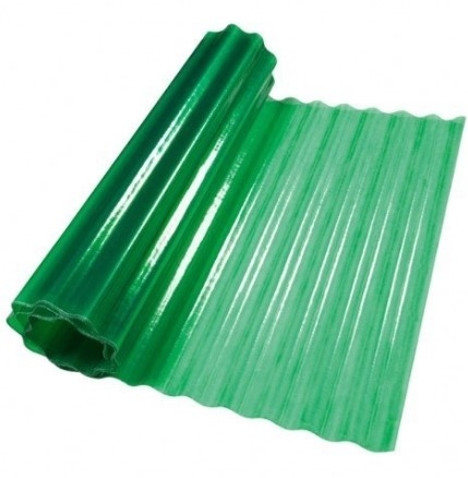 Rulou ondulat verde 2.5*30