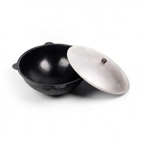 Cazan ciugun cu capac și fund rotund 16L