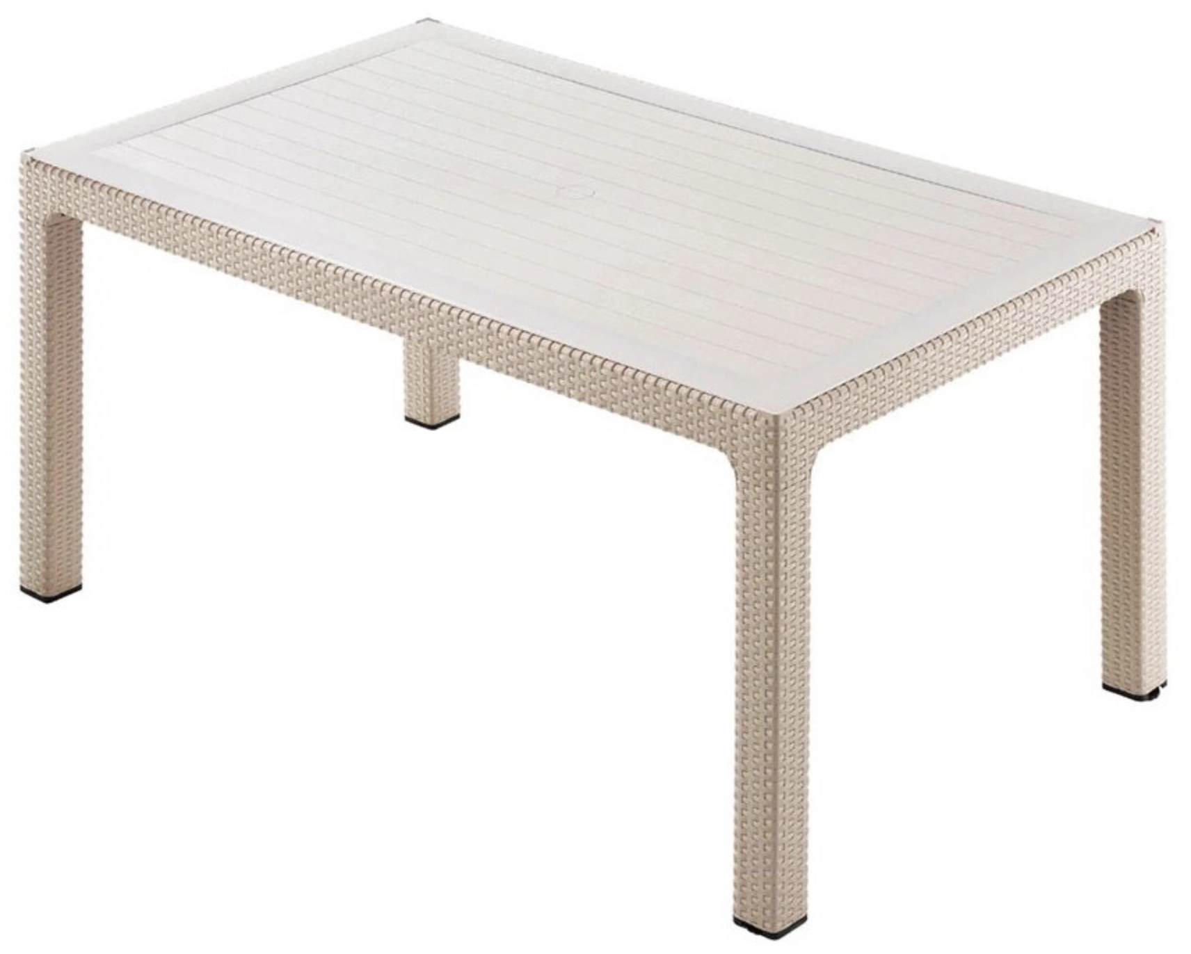 Садовый стол Rattan 80x140 Beige