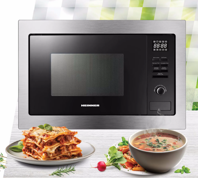 Встраиваемая микроволновая печь Heinner HMW-MDBI25GDIX 
