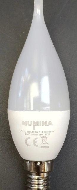 Лампа TG C37L 6W E14 6500K RA70IC