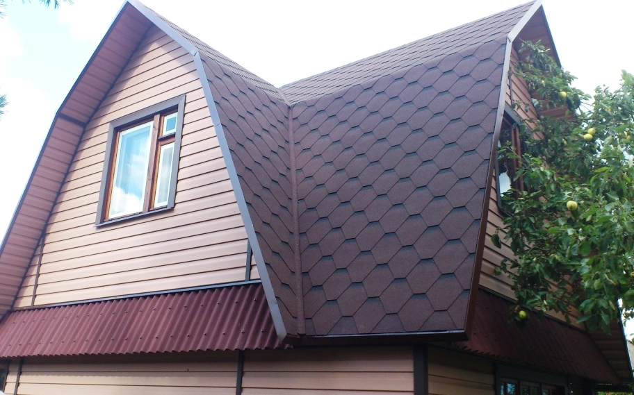 Гибкая черепица Shinglas Финская красный