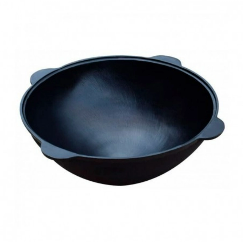 Cazan din fontă cu capac și fund rotund 8L