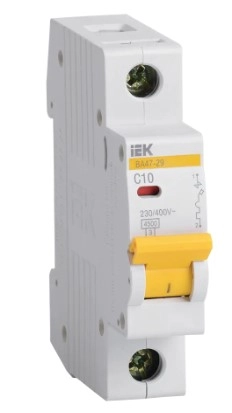 Întrerupător automat IEK BA47-29 1P 4.5kA 10A C 02525