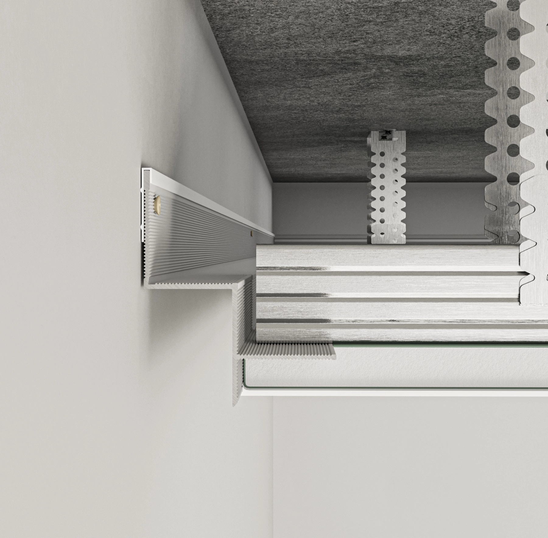 Profil aluminiu AST202 PP 2500mm 