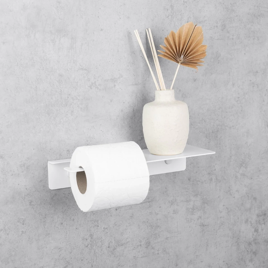 Suport pentru hârtie igienică Daske Line Base PH/LB-0379WL alb stâng