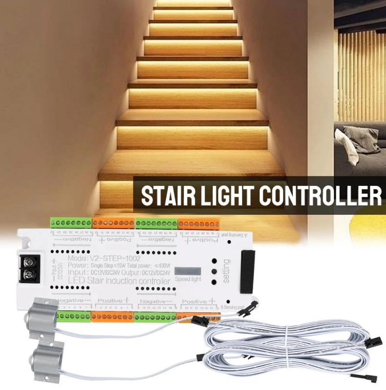 Контроллер интерактивной светодиодной подсветки лестницы Step-1002 22854 