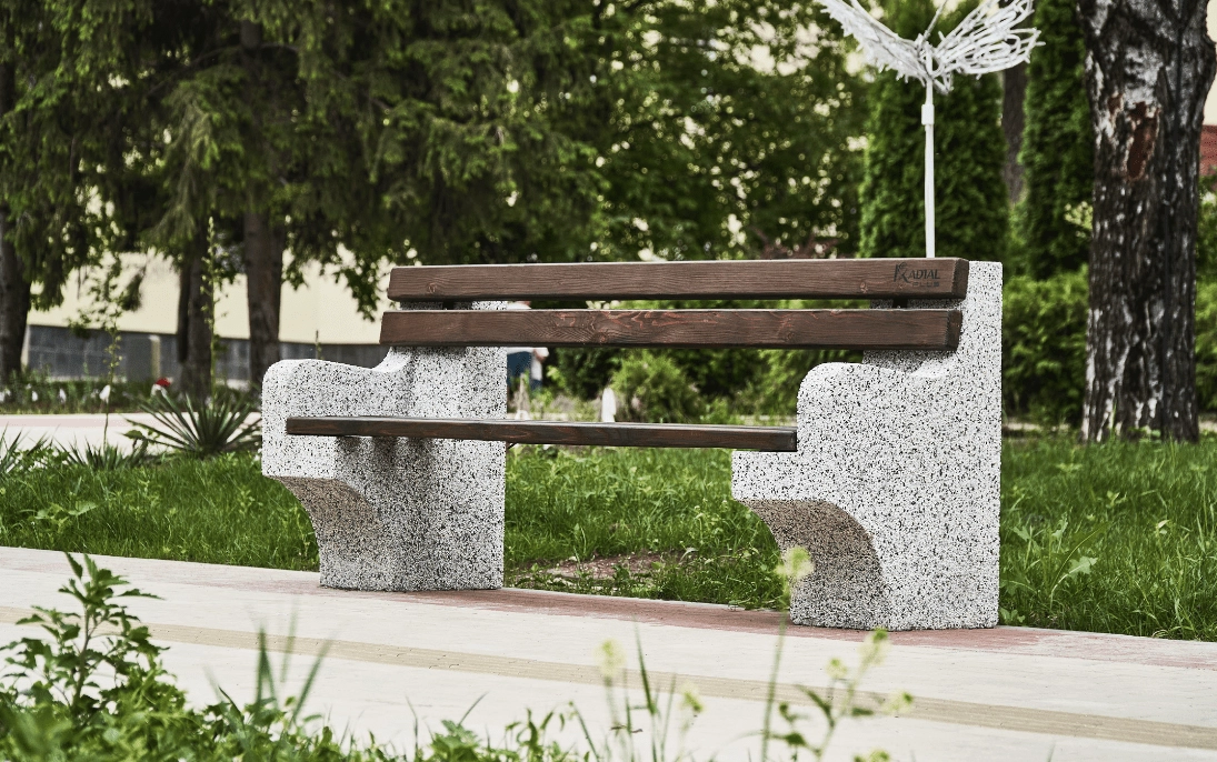 Бетонная скамейка 5