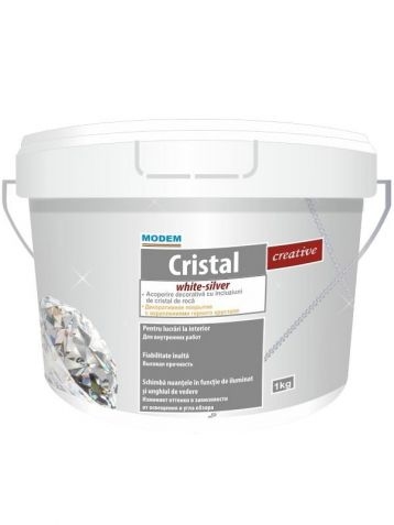 Acoperire decorativă Cristal Argint 1kg 