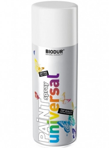 Spray vopsea p/ceramica Biodur 400ml alb