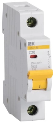 Întrerupător automat IEK BA47-29 1P 4.5kA 20A C 02527/3851