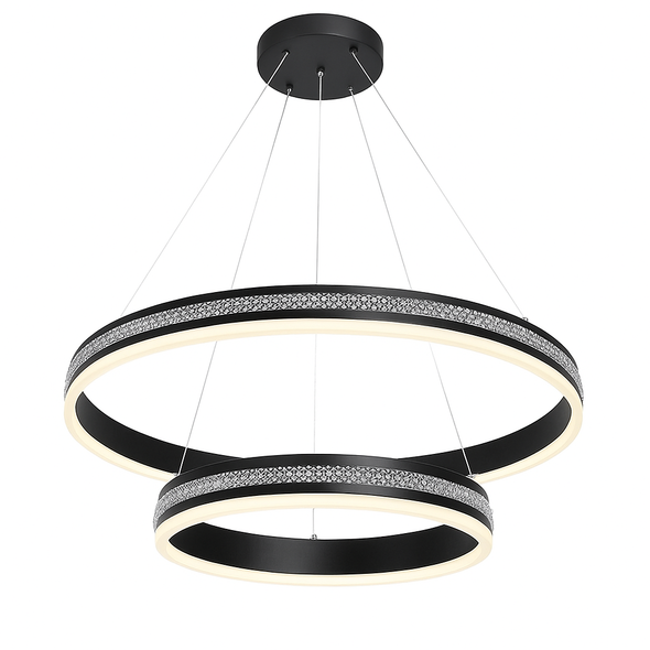 Люстра HL-LC1-160 316W BK 3 цвета 60+80 cm