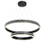 Люстра HL-LC1-160 316W BK 3 цвета 60+80 cm