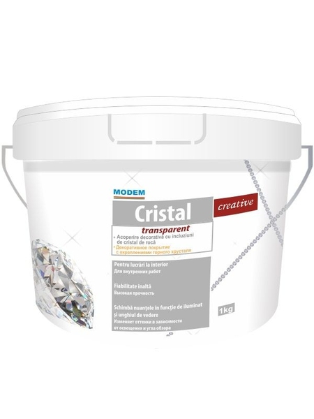 Acoperire decorativă Cristal Transparent 1kg 